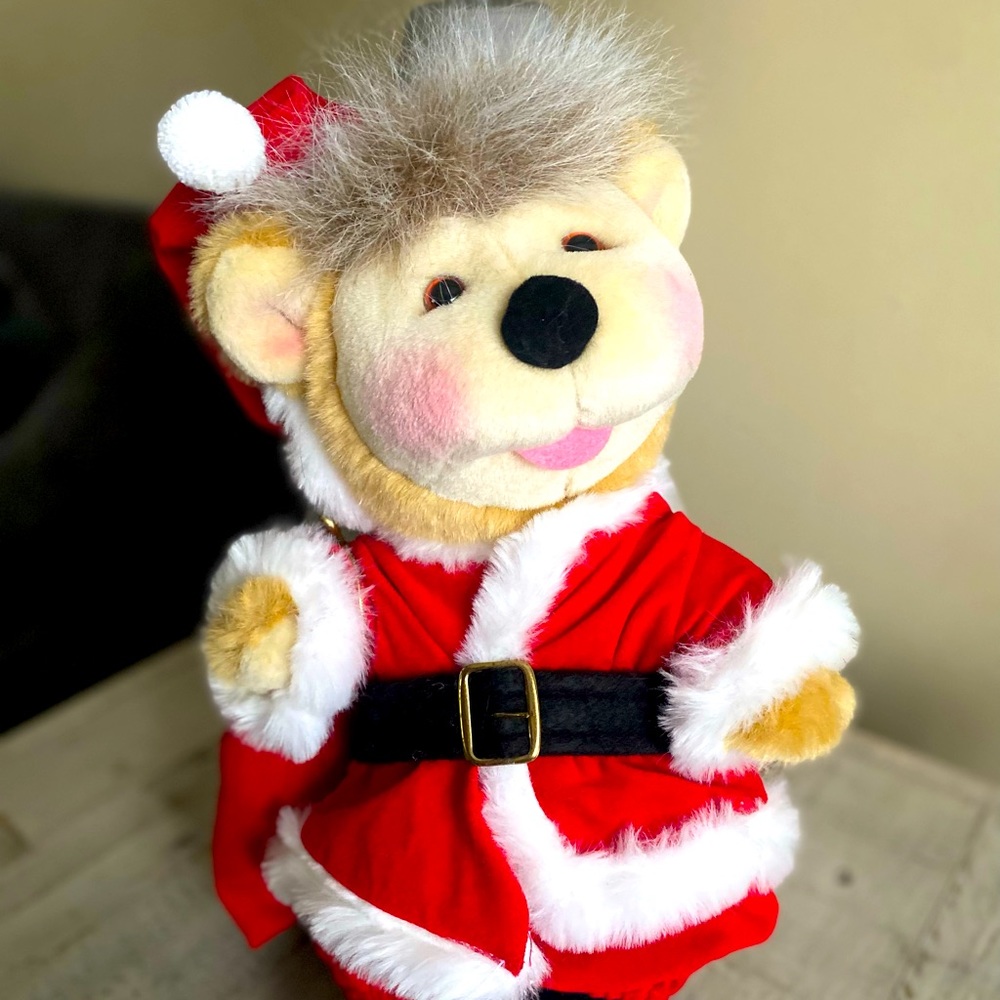 Linda Novick 1991 Christmas Santa Plush 13”
